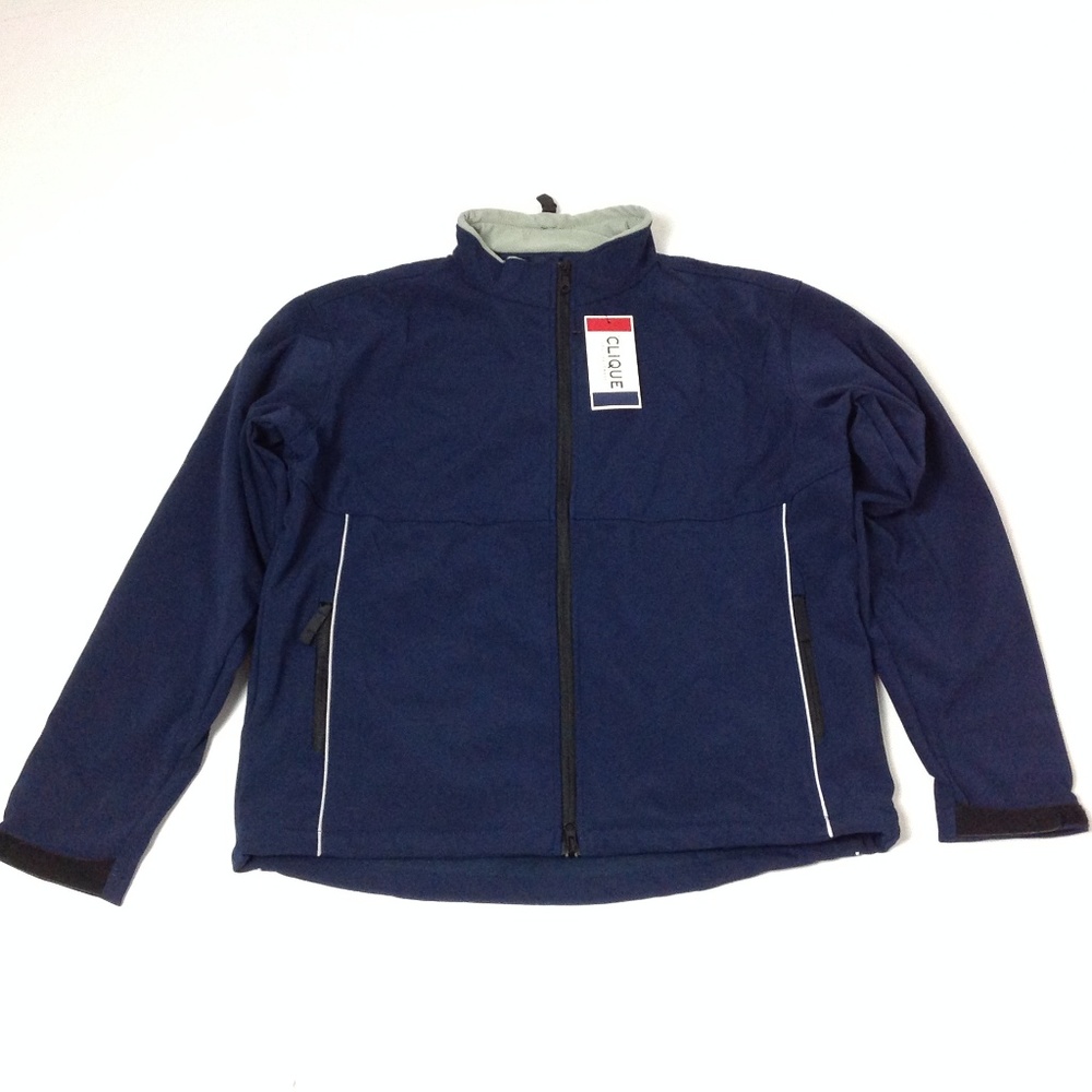 New Clique Men's Jacket Navy Blue Sizes M & XXL